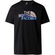 The North Face Mountain Line Tee Ανδρικό T-Shirt Tnf Black