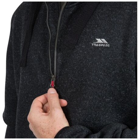 Tableypipe Black Marl Ανδρική Ζακέτα Fleece Trespass