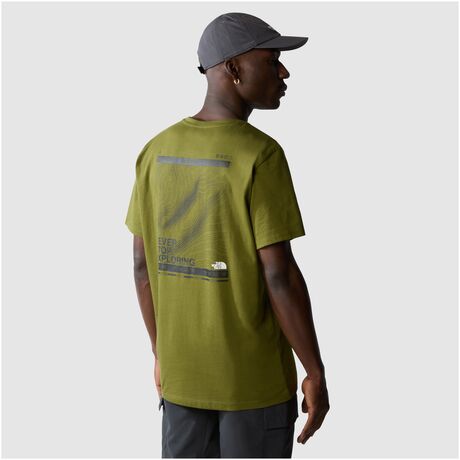 The North Face Foundation Mountain Lines Ανδρικό T-Shirt Forest Olive