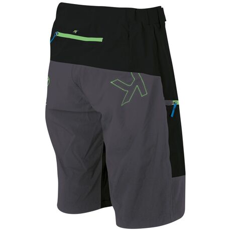 Ανδρική Βερμούδα Rapid Baggy Shorts Black/Dark Grey/Green Fluo Karpos