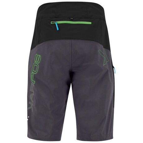 Ανδρική Βερμούδα Rapid Baggy Shorts Black/Dark Grey/Green Fluo Karpos