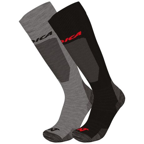 Κάλτσα Ski Grey/Anthr-Black/Anthr 2-Pack Nordica